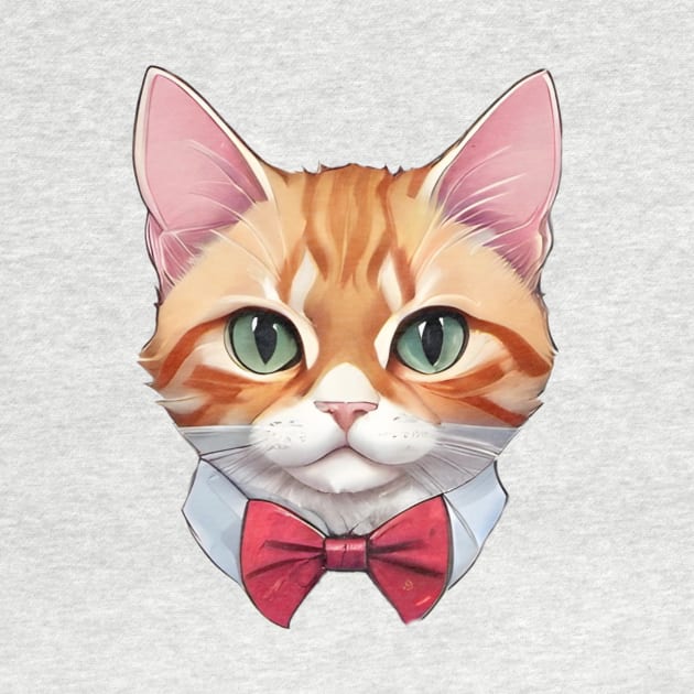 Fancy Cat with Bowtie no.19 by Donperion